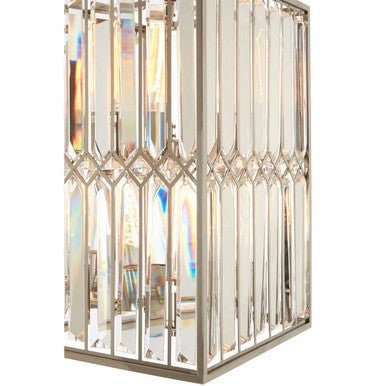 Orsina Marentina Crystal Cylindrical Chandelier | Nickel Finish