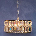 Orsina Marentina Round Crystal Chandelier – Nickel & Stainless Steel
