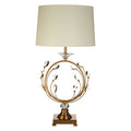Orsina Zahra Gold Table Lamp | Crystal Branch Design with Linen Shade