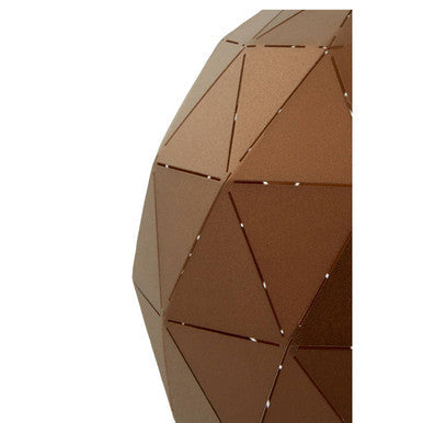 Orsina Mateo XS Pendant Light – Coffee Steel Dome with Gold Interior