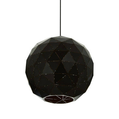 Orsina Mateo Medium Geometric Pendant Light | Black and Copper Steel