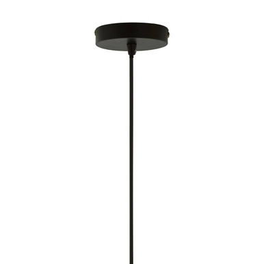 Orsina Mateo Medium Geometric Pendant Light | Black and Copper Steel