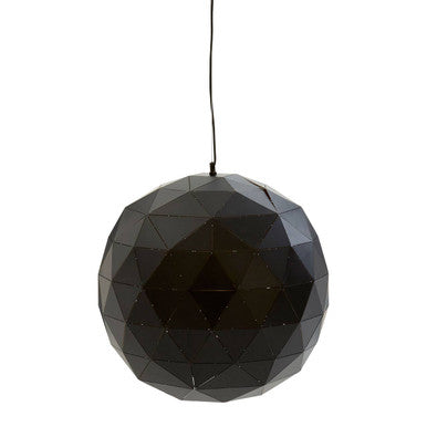 Orsina Mateo Large Geometric Pendant Light – Black and Copper Steel