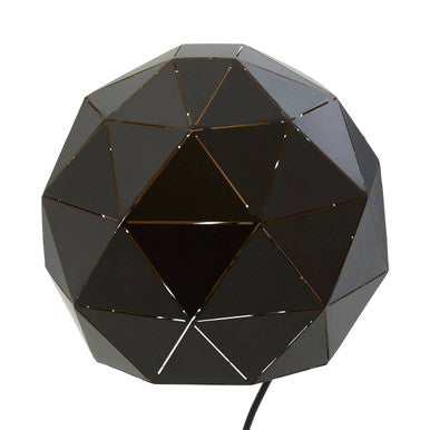 Orsina Mateo Black and Gold Geometric Metal Table Lamp – 18"