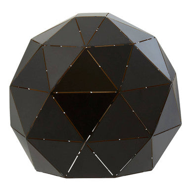 Orsina Mateo Black and Gold Geometric Metal Table Lamp – 18"