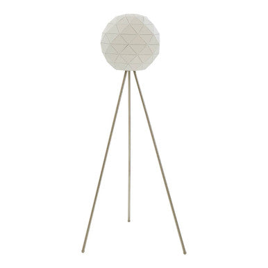 Orsina Mateo White Floor Lamp – Modern Steel Tripod Sculptural Light