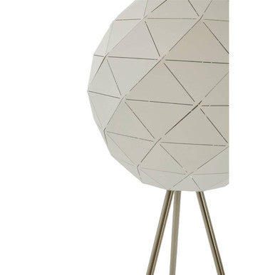 Orsina Mateo White Floor Lamp – Modern Steel Tripod Sculptural Light