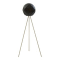 Orsina Mateo Black Floor Lamp – Geometric Steel Shade with Gold Interior