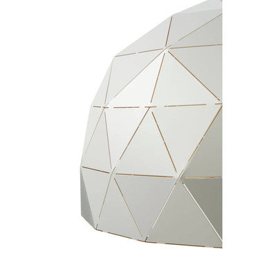 Orsina Mateo Small Silver Dome Pendant Light | Geometric Steel Design