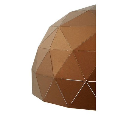 Orsina Mateo Medium Dome Pendant Light – Coffee Steel & Gold