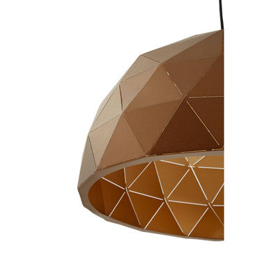 Orsina Mateo Medium Dome Pendant Light – Coffee Steel & Gold