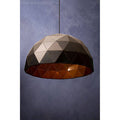 Orsina Mateo Large Geometric Dome Pendant Light – Black and Copper