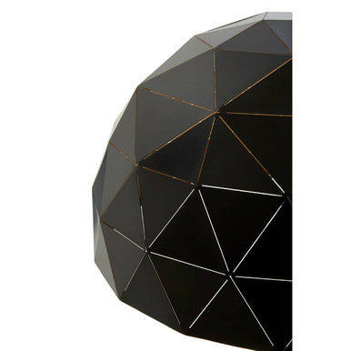 Orsina Mateo Large Geometric Dome Pendant Light – Black and Copper