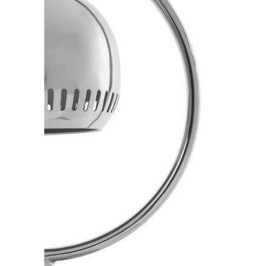 Orsina Macon Silver Metal Table Lamp – Modern Open Ring Design