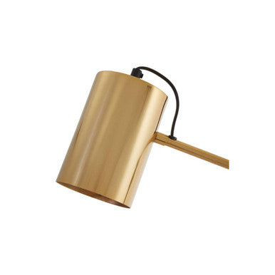 Orsina Mano Gold Table Lamp – Modern Metal Desk Lamp with Fabric Shade