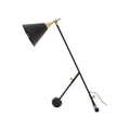 Orsina Mano Modern Table Lamp – Matte Black and Gold Task Lighting