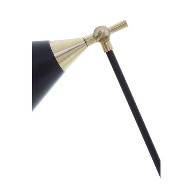 Orsina Mano Modern Table Lamp – Matte Black and Gold Task Lighting