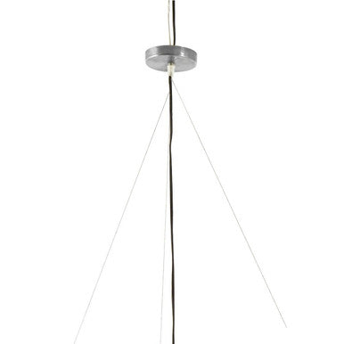 Orsina Hestina Cream Leather 2-Tier Fringe Ceiling Light Pendant