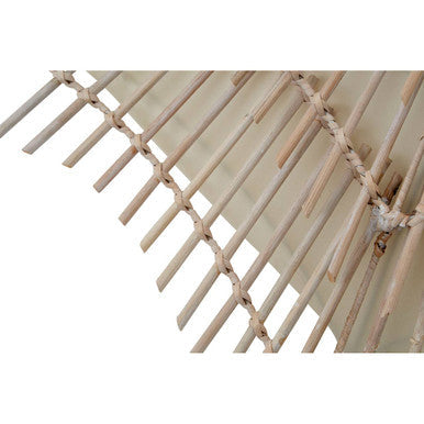 Orsina Hestina Large Rattan Woven Wall Light – Boho Coastal Sconce