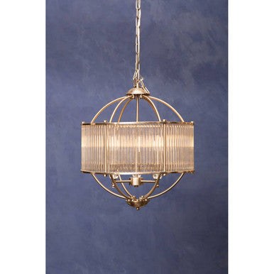 Orsina Abira Pendant Light – Modern Silver Metal and Glass Lamp