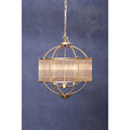 Orsina Abira Pendant Light – Modern Silver Metal and Glass Lamp