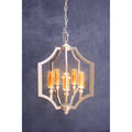 Orsina Alka 5-Bulb Pendant Light – Polished Silver & Glass Shade