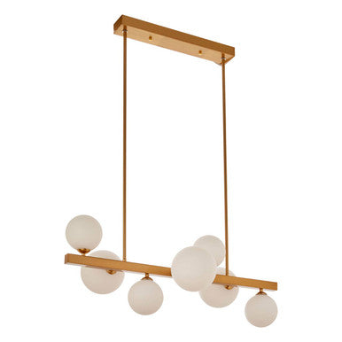 Orsina Abira Bronze 7-Light Pendant Lamp – Modern Asymmetric Fixture