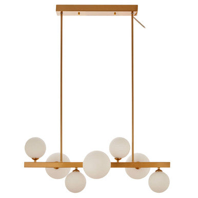 Orsina Abira Bronze 7-Light Pendant Lamp – Modern Asymmetric Fixture