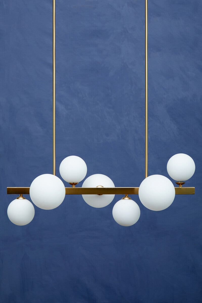 Orsina Abira Bronze 7-Light Pendant Lamp – Modern Asymmetric Fixture