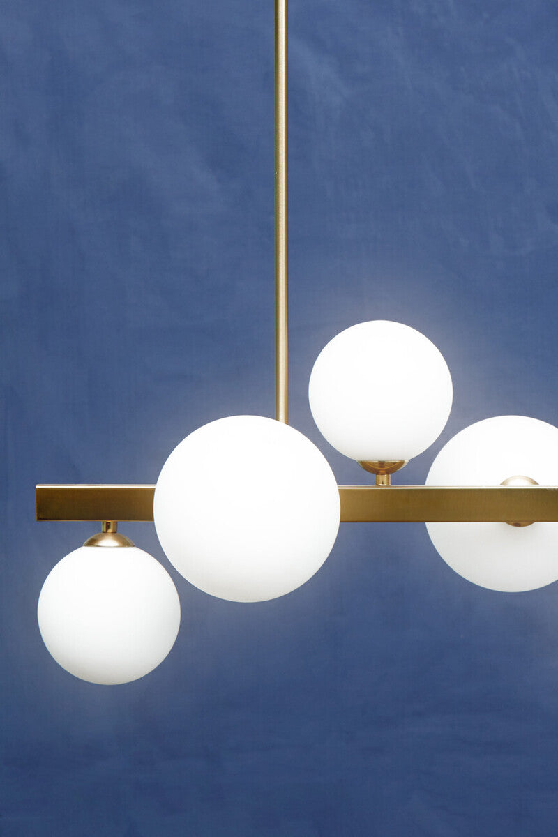 Orsina Abira Bronze 7-Light Pendant Lamp – Modern Asymmetric Fixture