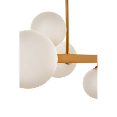 Orsina Abira Bronze 7-Light Pendant Lamp – Modern Asymmetric Fixture