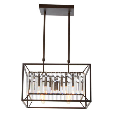 Orsina Akiko 4-Bulb Matte Black Flush Mount Ceiling Light | Glass