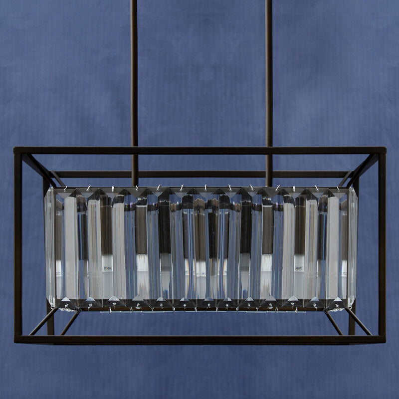 Orsina Akiko 4-Bulb Matte Black Flush Mount Ceiling Light | Glass