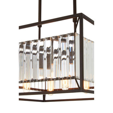 Orsina Akiko 4-Bulb Matte Black Flush Mount Ceiling Light | Glass
