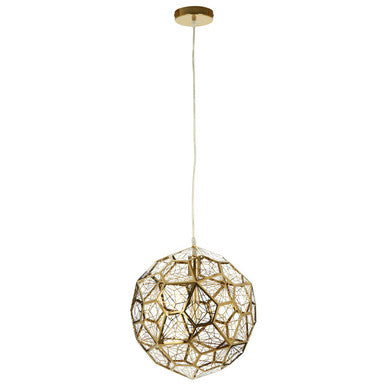 Orsina Akela Gold Geometric Pendant Light – Modern Titanium Steel