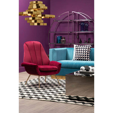 Orsina Alana 5-Bulb Gold Pendant Lamp – Titanium Iron Chandelier