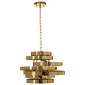Orsina Alana Gold Pendant Light – 4 Bulb Modern Sculptural Chandelier