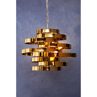 Orsina Alana Gold Pendant Light – 4 Bulb Modern Sculptural Chandelier