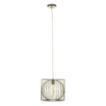 Orsina Aselo Silver Pendant Light – Modern Iron Openwork Chandelier