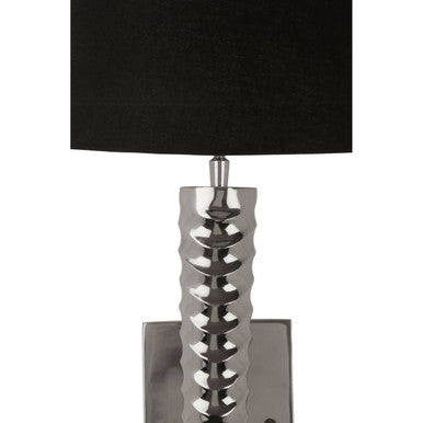 Orsina Skye Wall Sconce – Black Fabric Shade with Gold Accents
