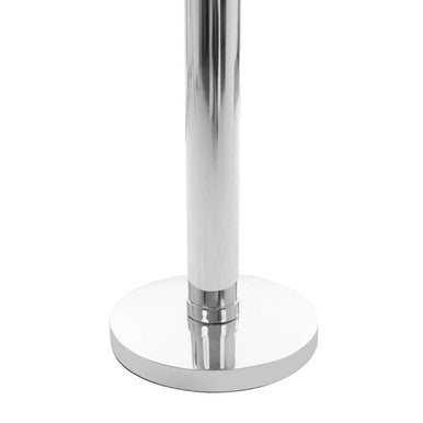 Orsina Skye Tall Floor Lamp | Nickel Tubular Base with Grey Shade