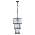 Orsina Salasco 3-Tier Black Glass Chandelier – Modern Acrylic Pendant