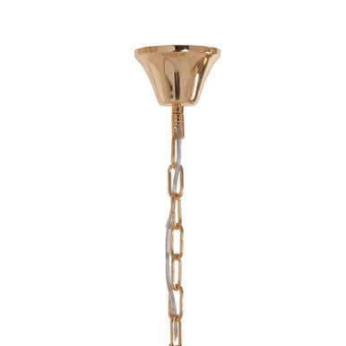 Orsina Salasco 2-Tier Gold Chandelier | Modern Glass Rod Pendant