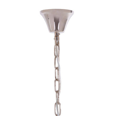 Orsina Salasco 3-Tier Nickel and Glass Drum Chandelier | Modern Silver