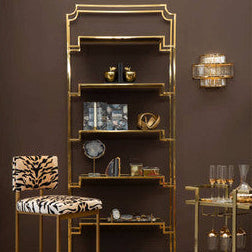 Orsina Salasco 3-Tier Gold Wall Light | Art Deco Fluted Glass Sconce