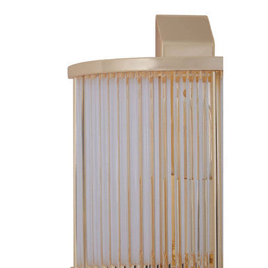 Orsina Salasco Wall Light – Gold Iron Sconce with Fluted Glass