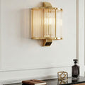 Orsina Salasco Wall Light – Gold Iron Sconce with Fluted Glass