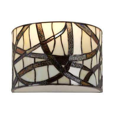 Orsina Waldorf Branch Wall Sconce – Bronze & Stained Glass Light