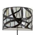 Orsina Waldorf Branch Wall Sconce – Bronze & Stained Glass Light