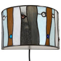Orsina Waldorf Jewel Art Deco Wall Sconce – Stained Glass Light
